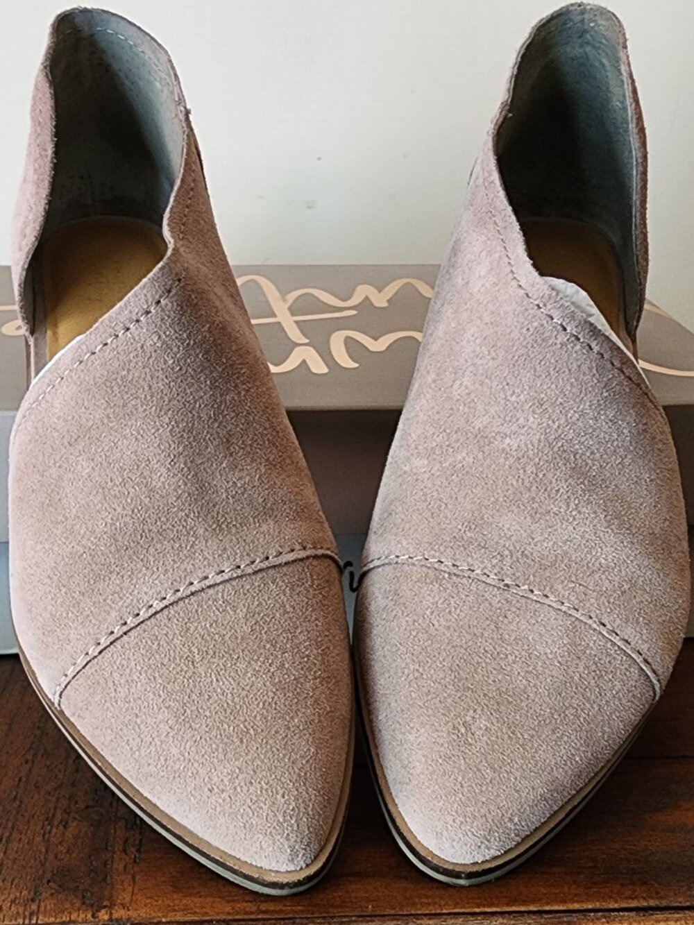 Crown Vintage Women's Shay Suede Bootie in Almond